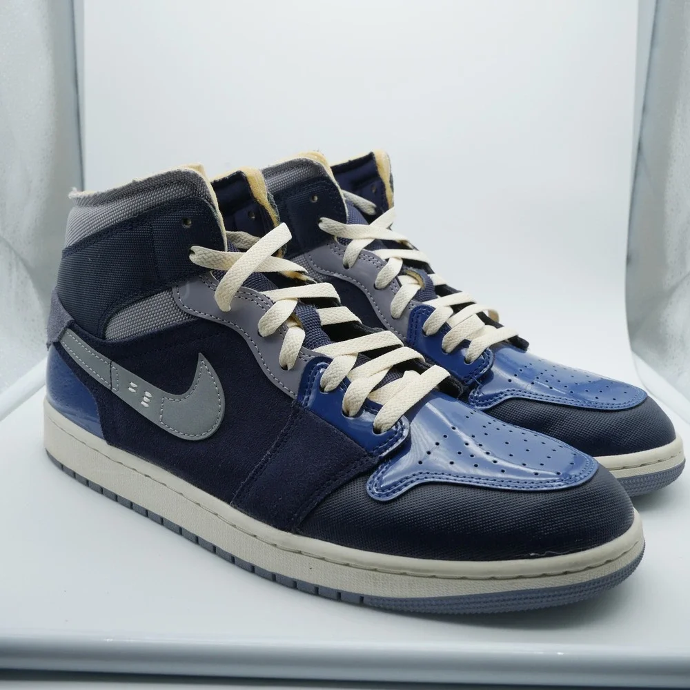 Jordan 1 Mid Se Craft Obsidian French Blue Ashen Slate White DR8868-400 Mens 11